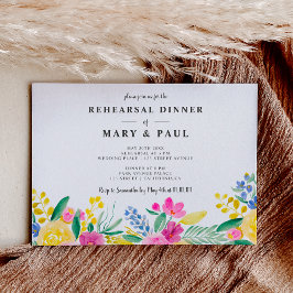 Convite Janto de ensaio de casamento floral com primavera 