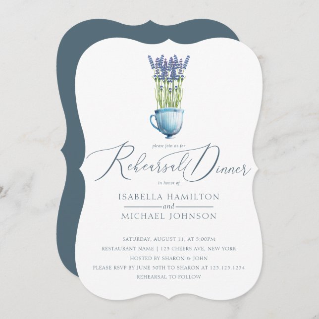 Convite Janto de Ensaio de Casamento Floral Elegant Waterc (Frente/Verso)