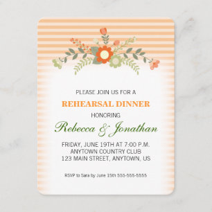 Convite Janto de Ensaio de Casamento Floral Peach & Green