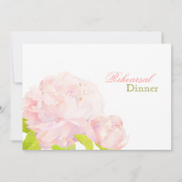Convite Janto de Ensaio de Casamento Floral Pink Peony
