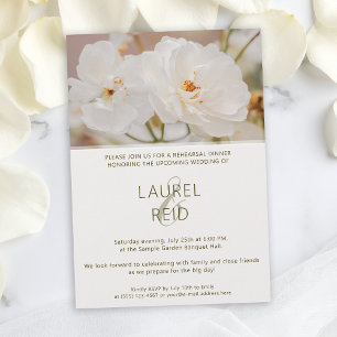 Convite Janto de Ensaio de Casamento Fotográfico de Rosas 
