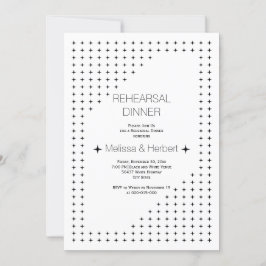 Convite Janto de ensaio de casamento geométrico branco-pre