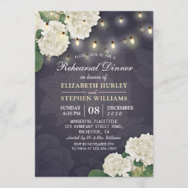Convite Janto de Ensaio de Casamento Hydrangeas Luzes de C