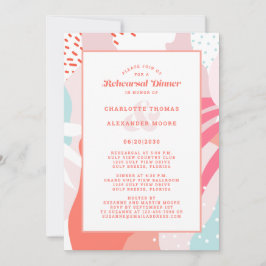 Convite Janto de ensaio de casamento moderno Artsy Diverti