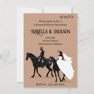 Convite Janto de ensaio de casamento ocidental