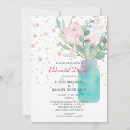 Convite Janto de Ensaio de Casamento Pastel Confetti Mason