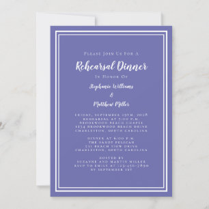 Convite Janto de Ensaio de Casamento Periwinkle Minimalist