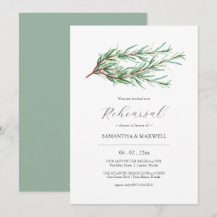 Convite Janto de Ensaio de Casamento por Aquarela Botânica
