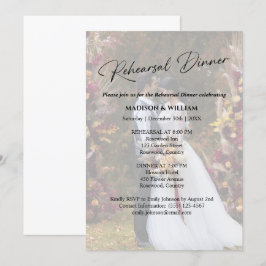 Convite Janto de ensaio de casamento preto e branco modern