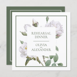 Convite Janto de ensaio de casamento Rosas brancas