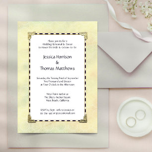 Convite Janto de Ensaio de Casamento Simplesmente Elegante