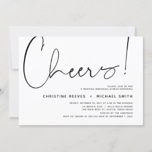 Convite Janto de Ensaio de Casamento, Tema Moderno Minimal