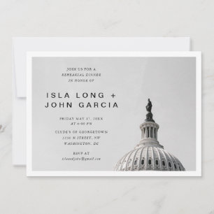 Convite Janto de Ensaio de Casamento Washington DC