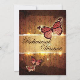 Convite janto de ensaio de casamentos outono de borboletas