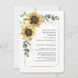 Convite Janto de ensaio de castigo de girassol
