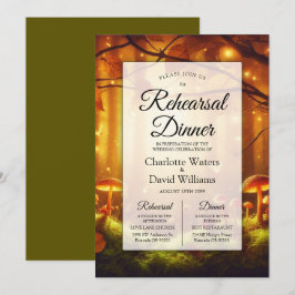 Convite Janto de ensaio de Contato de Floresta Amber Magic