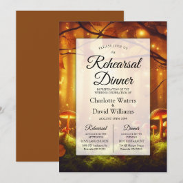 Convite Janto de ensaio de Contato de Floresta Amber Magic