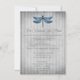 Convite Janto de Ensaio de Dragonfly Azul