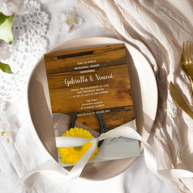 Convite Janto de ensaio de ferradura amarela ocidental (Criador carregado)