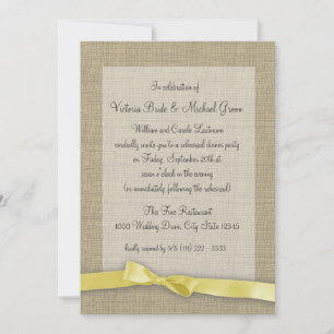 Convite Janto de ensaio de fita amarela