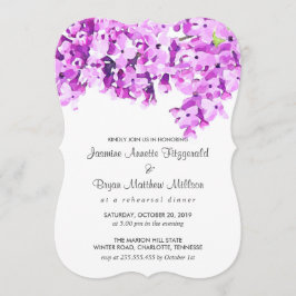 Convite Janto de Ensaio de Flores de Aquarelas da lavanda