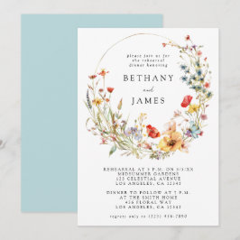 Convite Janto de ensaio de flores silvestres