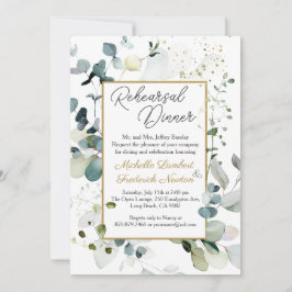 Convite Janto de ensaio de foliagem Eucalyptus