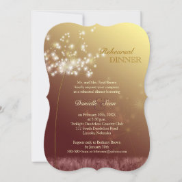 Convite Janto de ensaio de Glam Wedding de outono