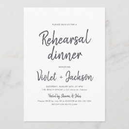 Convite Janto de ensaio de guião preto e branco minimalist