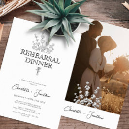 Convite Janto de ensaio de imagens e verde moderno