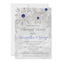 Janto de ensaio de inverno com flocos de neve azui