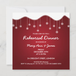 Convite Janto de ensaio de inverno Desperdício em flocos d