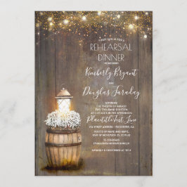 Convite Janto de ensaio de Lanterna Rústica Respiratória d