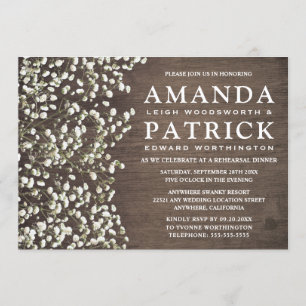 Convite Janto de ensaio de madeira respiratória do bebê 