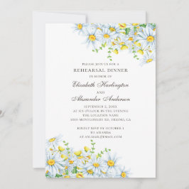 Convite Janto de ensaio de margarida aquosa. Chamomila