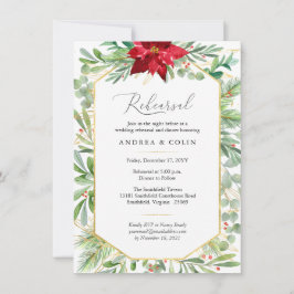 Convite Janto de ensaio de Natal em Aquarela