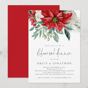 Convite Janto de Ensaio de Poinsettia