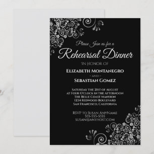 Convite Janto de ensaio de Prata sobre Casamento Negro