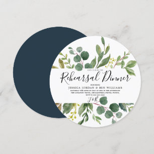 Convite Janto de ensaio de Primavera de folha verde de ág