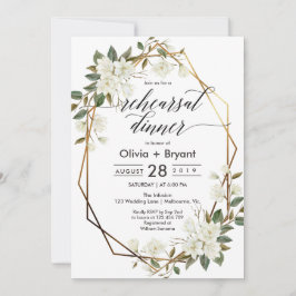 Convite Janto de ensaio de quadro geométrico em ouro da Ma