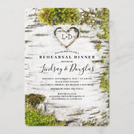 Convite Janto de Ensaio de Queda de Coração Rústica de Bir