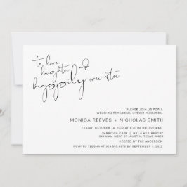 Convite Janto de Ensaio de Script Casual de Minimalismo Mo