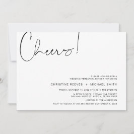 Convite Janto de Ensaio de Script Casual de Minimalismo Mo