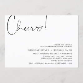 Convite Janto de Ensaio de Script Casual de Minimalismo Mo