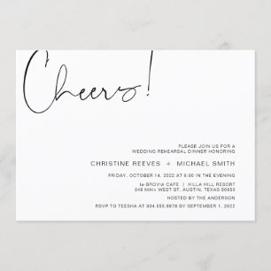 Convite Janto de Ensaio de Script Casual de Minimalismo Mo