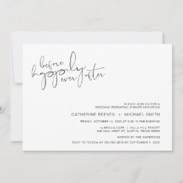 Convite Janto de Ensaio de Script Casual Mínimo Moderno