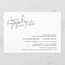 Convite Janto de Ensaio de Script Casual Mínimo Moderno