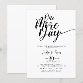 Convite Janto de ensaio de script Elegante clássico