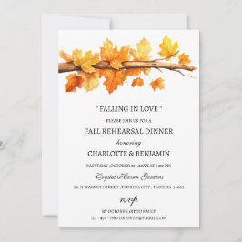 Convite Janto de Ensaio de Tema do Outono das Folhas de Ma