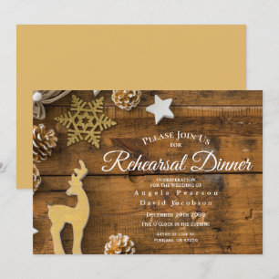 Convite Janto de Ensaio de Veados de Natal Russo